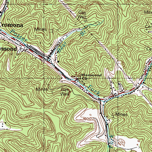 Topographic Map of Haymond School (historical), KY