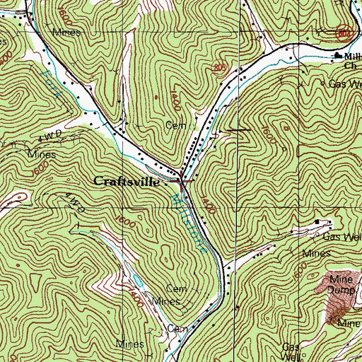 Topographic Map of Holbrook Post Office (historical), KY