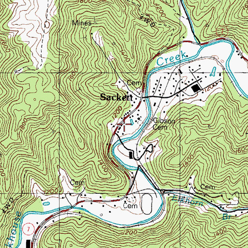 Topographic Map of Joseph Post Office (historical), KY