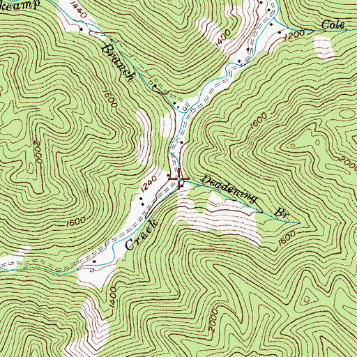 Topographic Map of Josie Post Office (historical), KY