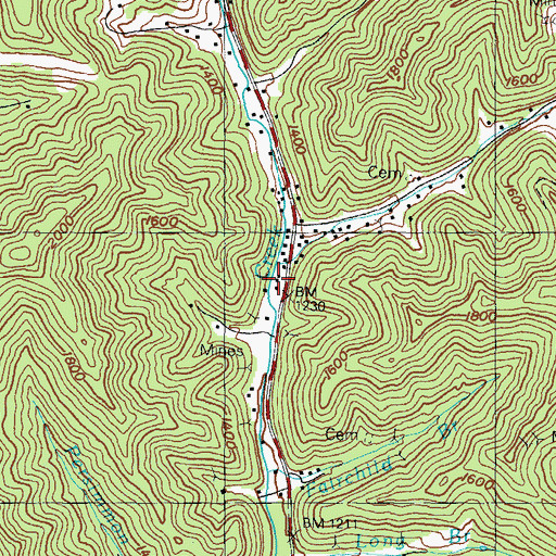 Topographic Map of School Number Five (historical), KY