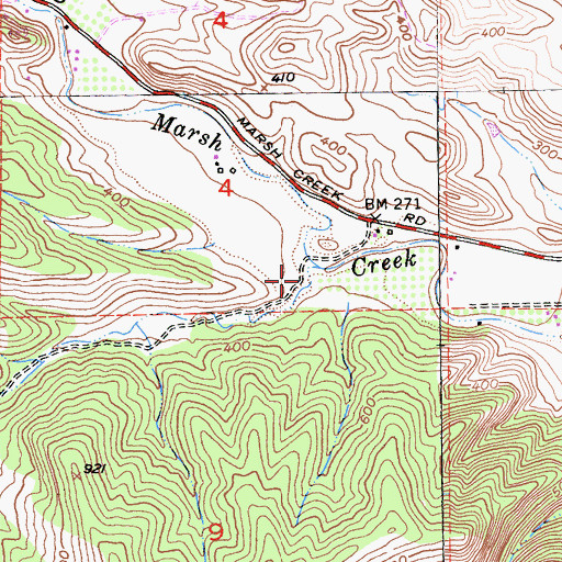 Topographic Map of Caada De Los Poblanos, CA