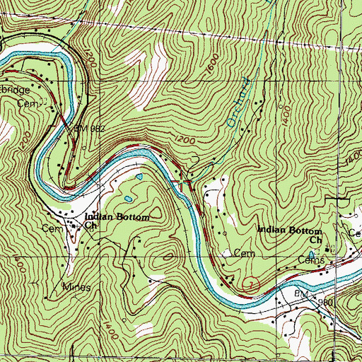 Topographic Map of Ulvah School Number Nine (historical), KY