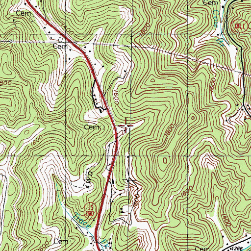 Topographic Map of Van Post Office (historical), KY