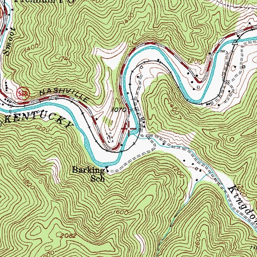 Topographic Map of Alice Post Office (historical), KY