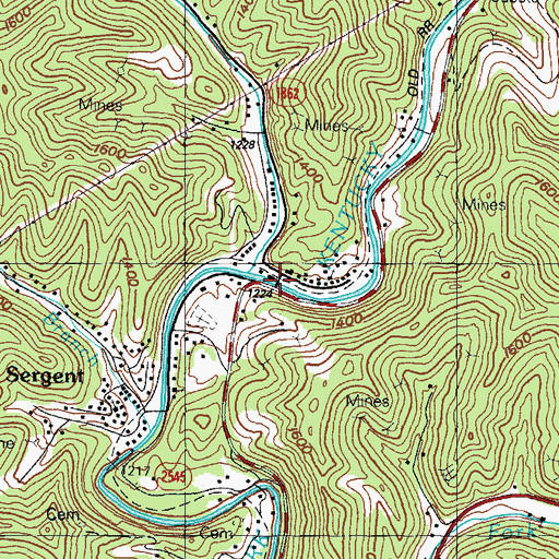 Topographic Map of Bastin Railroad Station (historical), KY