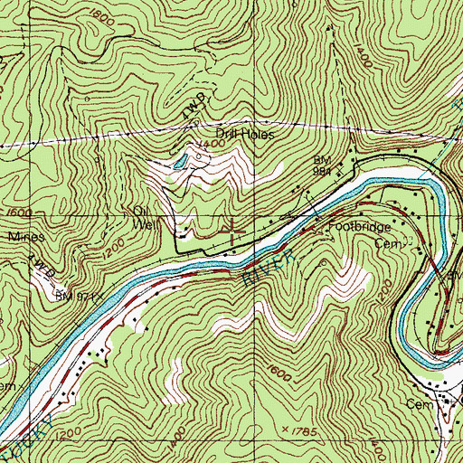 Topographic Map of Bluefield Post Office (historical), KY