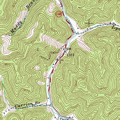Topographic Map of Cape Post Office (historical), KY