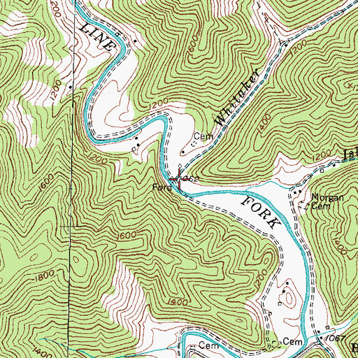 Topographic Map of Chestnut Hill Post Office (historical), KY