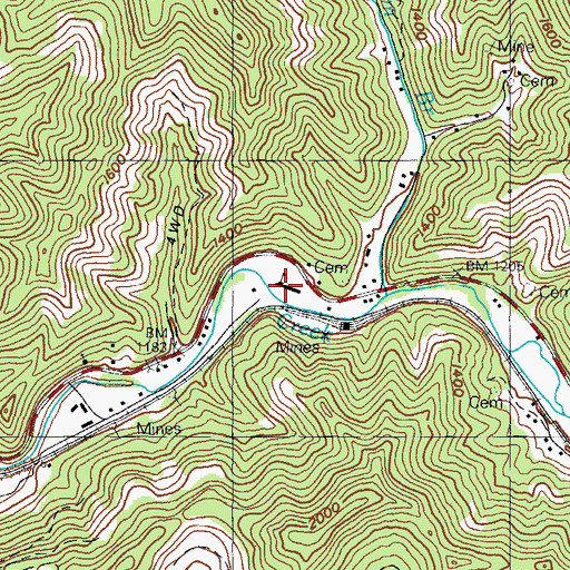 Topographic Map of Colsons School (historical), KY