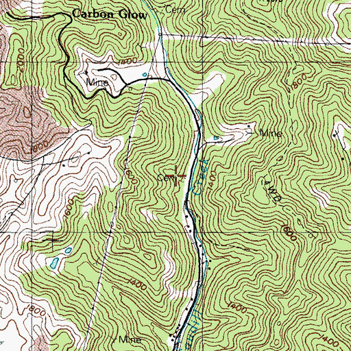 Topographic Map of David Post Office (historical), KY