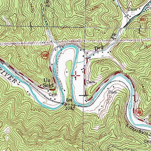 Topographic Map of Field Post Office (historical), KY