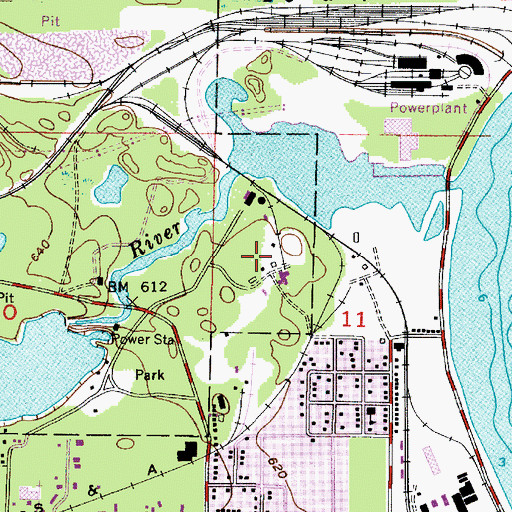 Topographic Map of River Park, MI