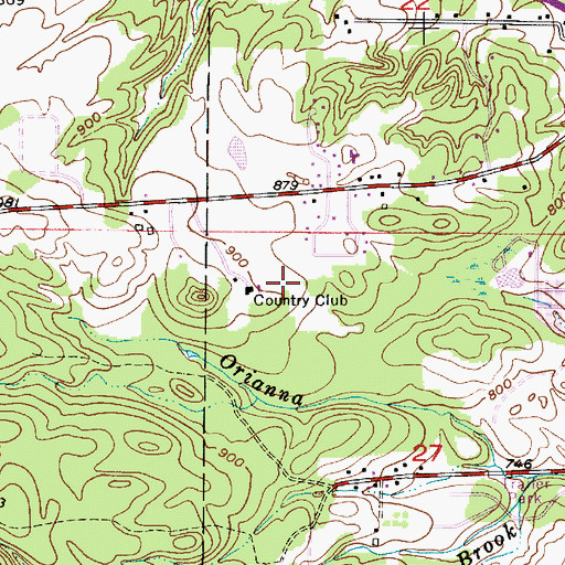 Topographic Map of Marquette Golf and Country Club, MI