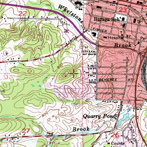 Topographic Map of Giants Foot Park, MI