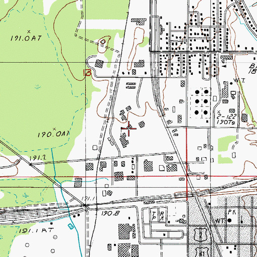 Topographic Map of Math/Science Building, MI