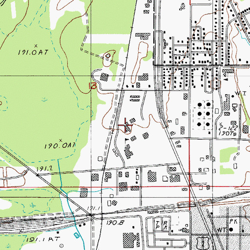 Topographic Map of Catherine Bonifas/Administrative Services Building, MI