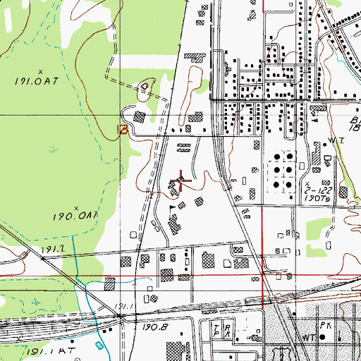 Topographic Map of Student Services Center, MI