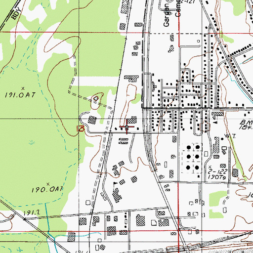 Topographic Map of Bay de Noc Community College Extension Center, MI