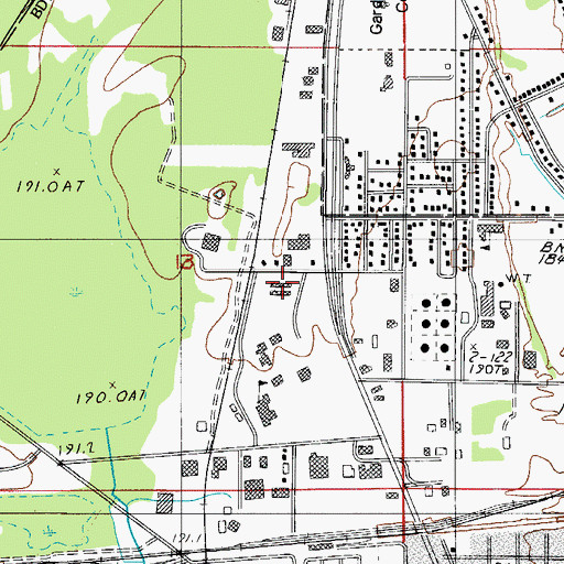 Topographic Map of Bay de Noc Community College Apartments, MI