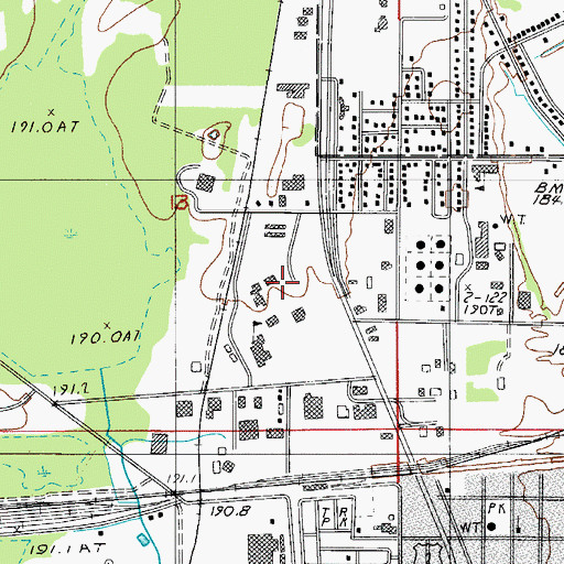 Topographic Map of Learning Resources Center, MI