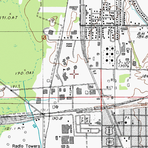 Topographic Map of Joseph Heirman University Center, MI