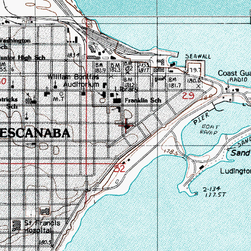 Topographic Map of Saint Stephen's Episcopal Church, MI