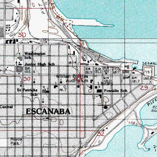 Topographic Map of Silver Winds Church, MI