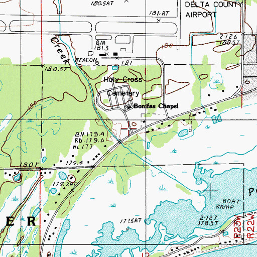 Topographic Map of Kingdom Hall of Jehovah's Witnesses, MI