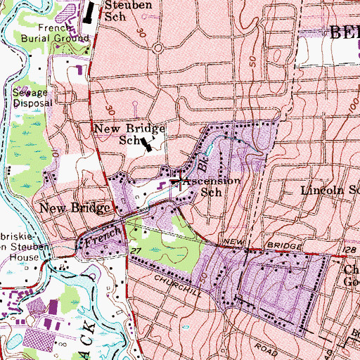 Topographic Map of Church of the Ascension, NJ