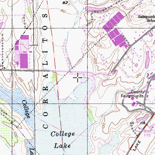 Topographic Map of Casserly Creek, CA
