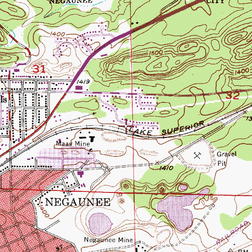 Topographic Map of Eastwood Playlot, MI