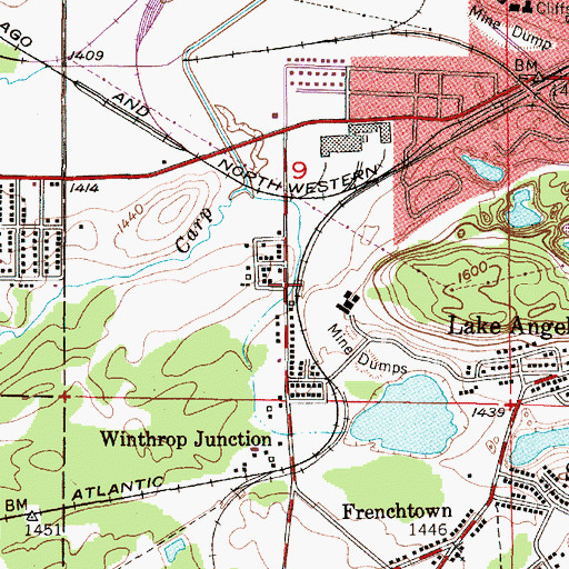 Topographic Map of Laestadian Church, MI