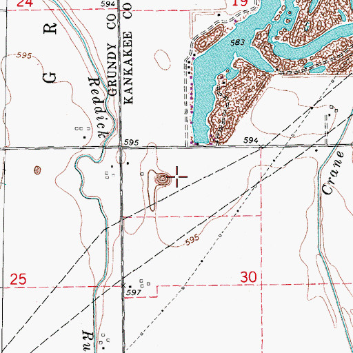 Topographic Map of A Mine, IL
