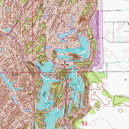 Topographic Map of Wilmington Number 2 Mine, IL
