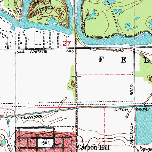 Topographic Map of Big Four Wilmington Number 4 Mine, IL