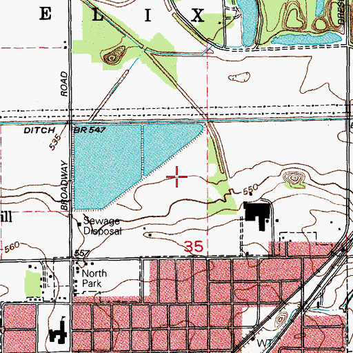 Topographic Map of Maria Mine, IL