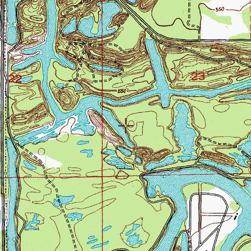 Topographic Map of Pit 6 Northern Mine, IL