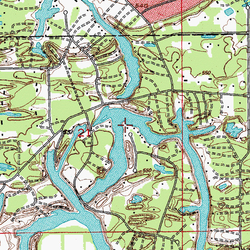 Topographic Map of Pit 7 Northern Mine, IL