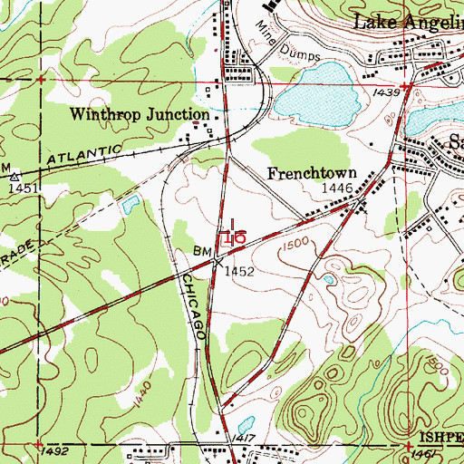 Topographic Map of Marquette County Medical Care Facility, MI