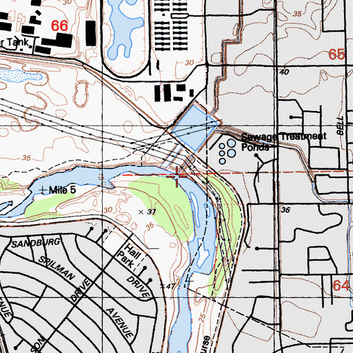 Topographic Map of Chicken Ranch Slough, CA