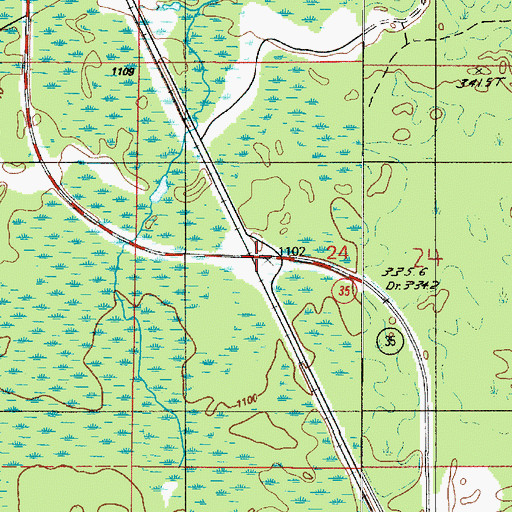 Topographic Map of Stack Station (historical), MI