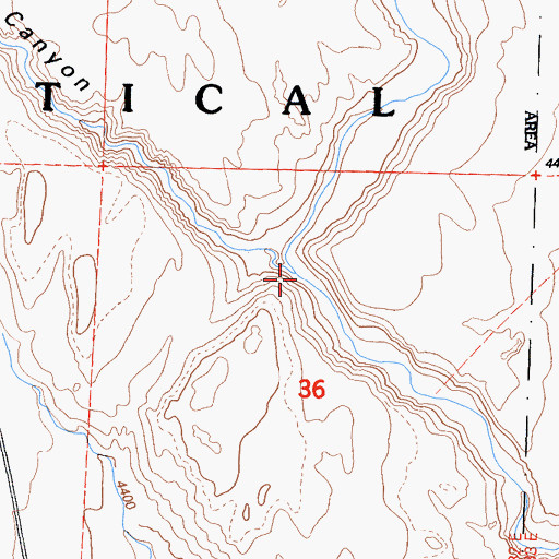 Topographic Map of Chidago Canyon, CA