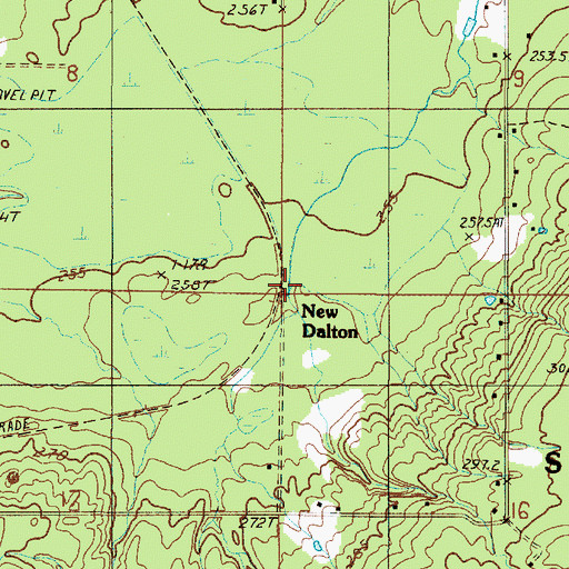 Topographic Map of New Dalton Station (historical), MI