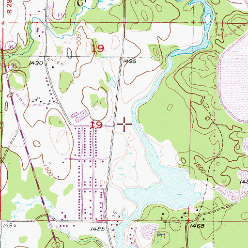 Topographic Map of Republic Michigamme School, MI