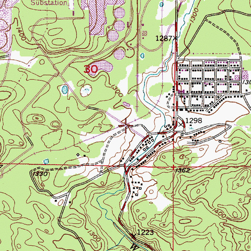 Topographic Map of Palmer Station, MI