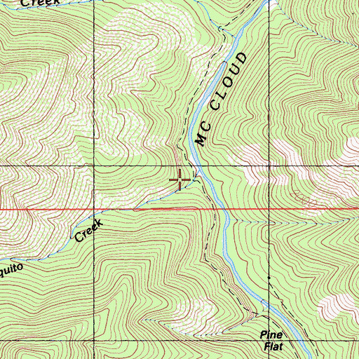 Topographic Map of Chiquito Creek, CA