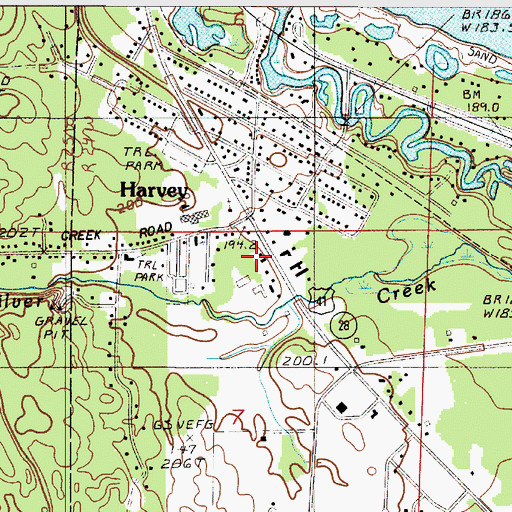 Topographic Map of Chocolay Township Volunteer Fire Department, MI