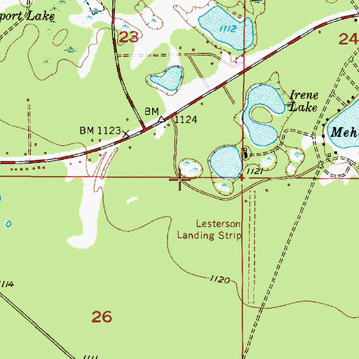 Topographic Map of Heritage Baptist Church, MI