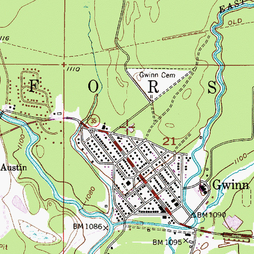 Topographic Map of Gilbert Elementary School, MI